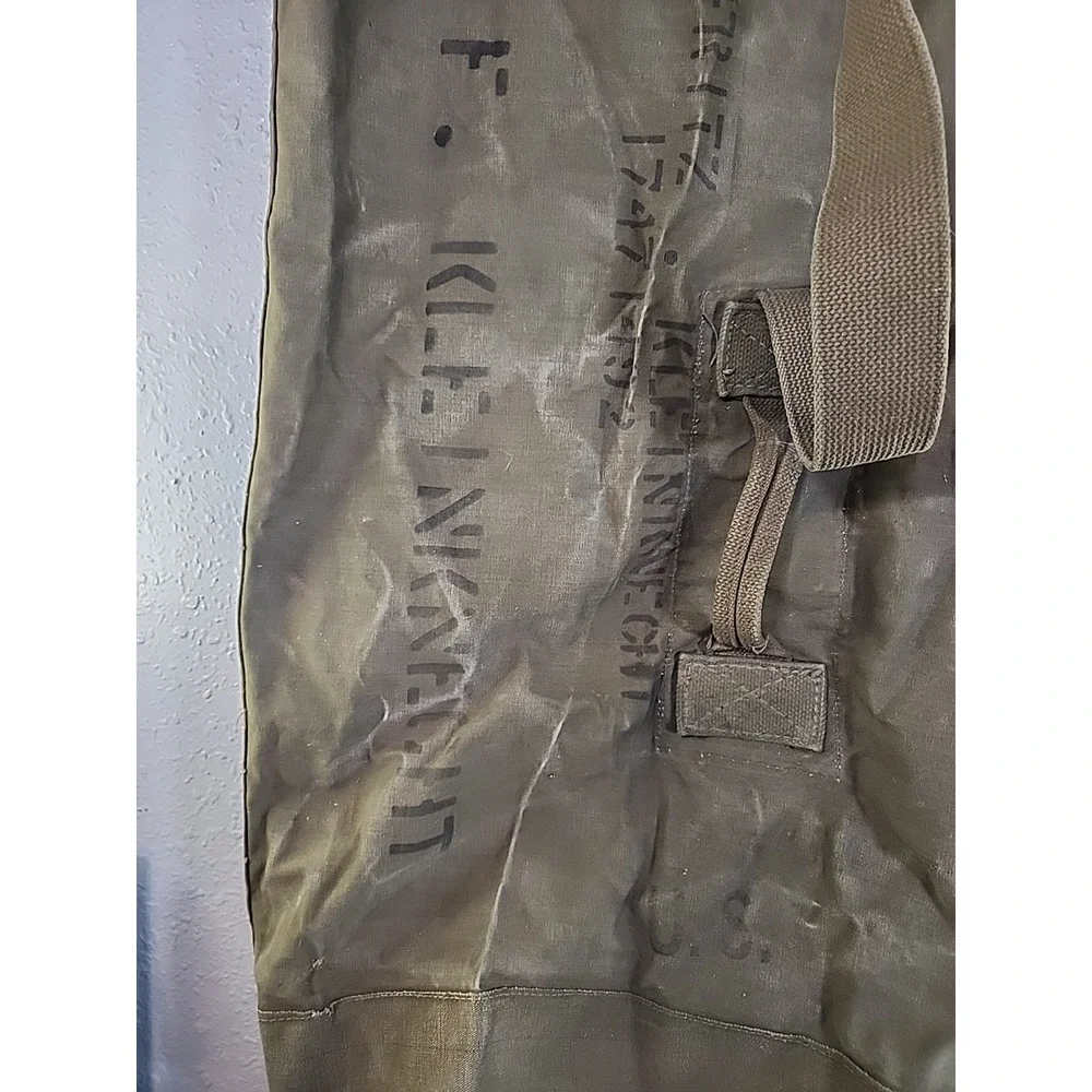Vintage Original WWII - Vietnam US ARMY‎ Duffel Bag TWEEDIES- NAMED.